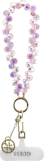 Guess Universal Wrist Strap Crystals 4g Charm Pink