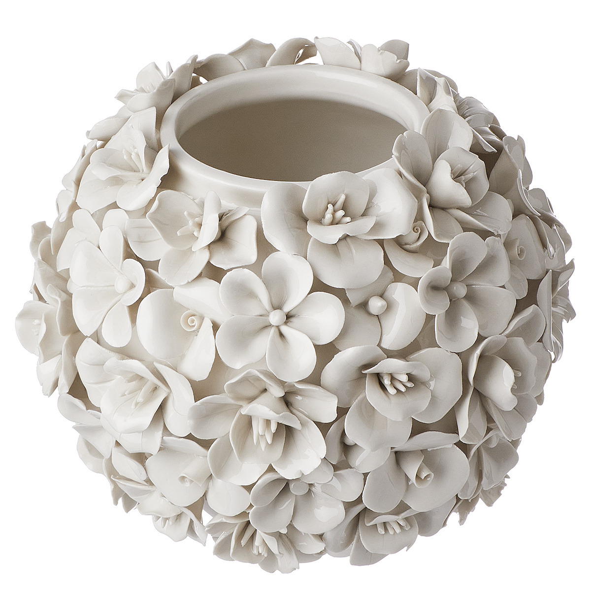 Butlers Dekorative Keramik Vase Bouquet Ecru x20xH20cm