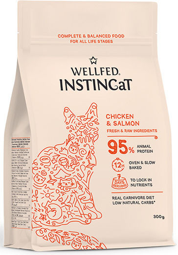 Wellfed Cat Dry Food with Chicken / Salmon / Meat / Fish / Potatoes / Apple 0.3kg