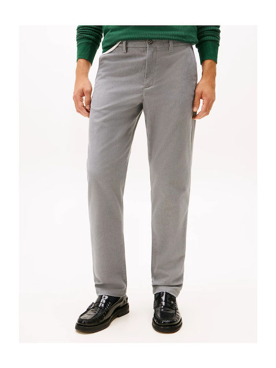 Denton Παντελόνι Chino Ελαστικό σε Ίσια Γραμμή Hydrogen Grey