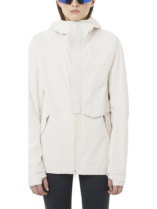 Outerpath Women's Lifestyle Jacket Waterproof for Winter with Hood Beige