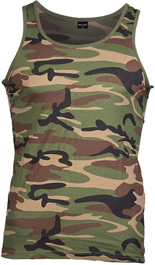 Mil-tec Tank-top Camouflage Undershirt Tactical Everyday Use 51-woodland Camo