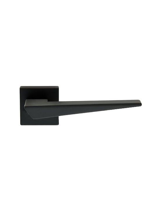 Ilavio Lever WC with Rosette Pair with Rosette Matte Black