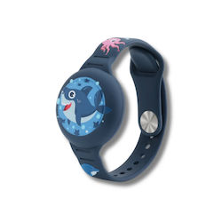 Hyperloq Neowatch Θήκη Καρπού Σιλικόνης για Hyperloq MiniTag Dual Shark Μπλε
