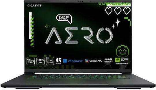 Gigabyte AERO X16 1WH93USC94AH 16" IPS QHD+ 165Hz (Ryzen AI 300 Series-7 350/32GB/1TB SSD/GeForce RTX 5070/W11 Home) Space Gray (US Keyboard)
