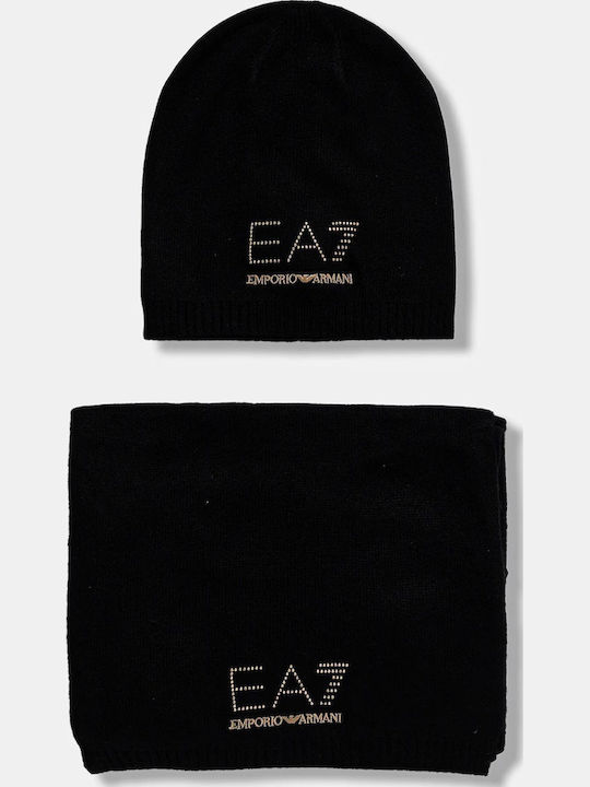 Beanie Beanie Knitted in Black color
