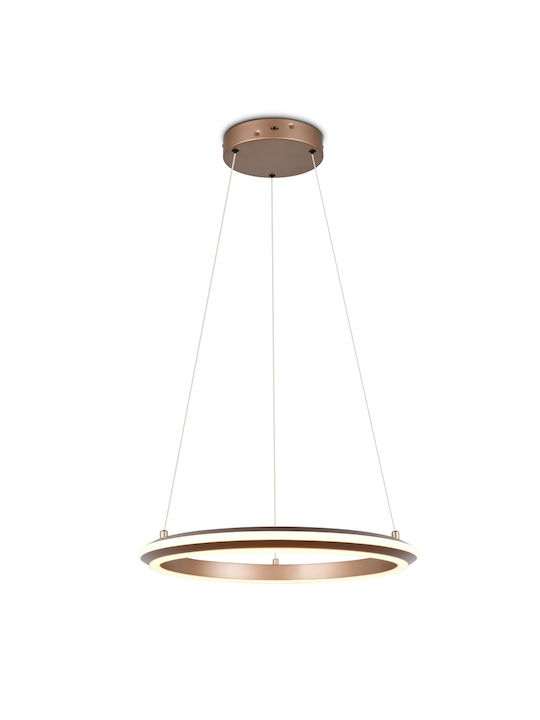 Trio Lighting Amador Κρεμαστό Φωτιστικό Καφέ