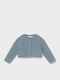 Kinderstrickjacke Pelz Hellblau