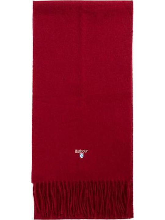 Barbour Lambswool Men's Scarf Red
