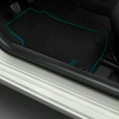 Toyota Genuine Fabric Car Mats 520gr Textile Blue Detail Set Toyota Aygo 2018-2021 1 Driver 1 Passenger 2 Rear