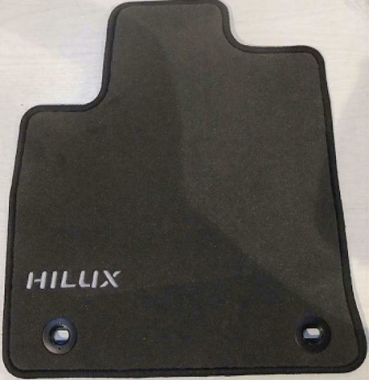 Toyota Γνήσια Υφασμάτινα Πατάκια 830gr Πλήρες Σετ Toyota Hilux Double Cab 15'-20' Περιλαμβάνει 2 Εμπρόσθια 2 Οπίσθια Πατάκια