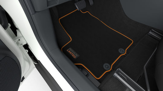 Toyota Genuine 4pcs Fabric Car Mats 830gr Mandarina Detail Set Toyota Aygo 22' 1 Driver 1 Passenger 2 Rear