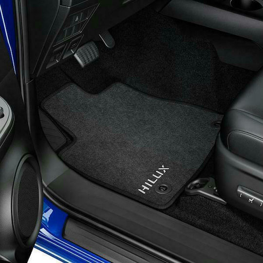 Toyota Genuine Fabric 520gr Car Mats Textile Complete Set Toyota Hilux Single Cab 15'-21' Includes 2 Front