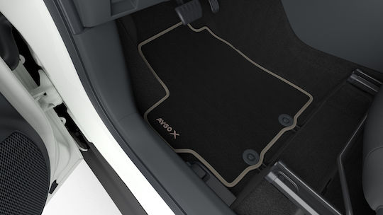 Toyota Genuine 4pcs Fabric Car Mats 830gr Ginger Detail Set Toyota Aygo 22' 1 Driver 1 Passenger 2 Rear