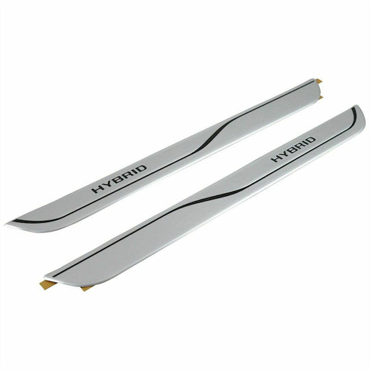 Toyota Genuine Set 2 Pieces Aluminum Door Sill Protectors Yaris 20-22 Hybrid Front Pw3820d007