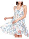 Summer Mini Dress with Ruffle Multicolour