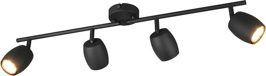 Trio Lighting Σποτ σε Μαύρο Χρώμα