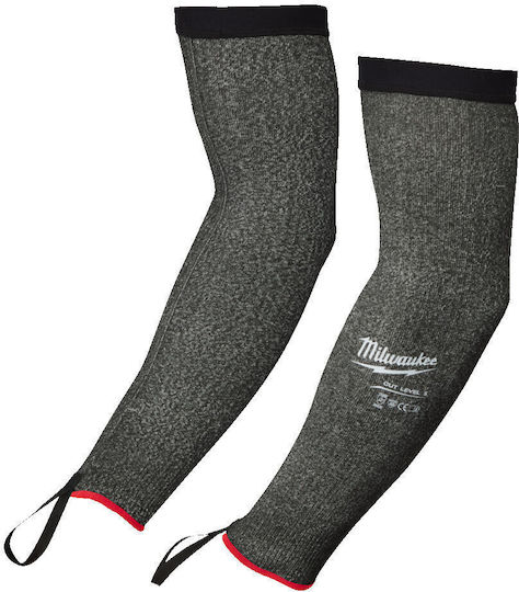 Milwaukee Level Schutzhandschuhe Gray Polyester mit Schnittschutzstufe E 1Stück