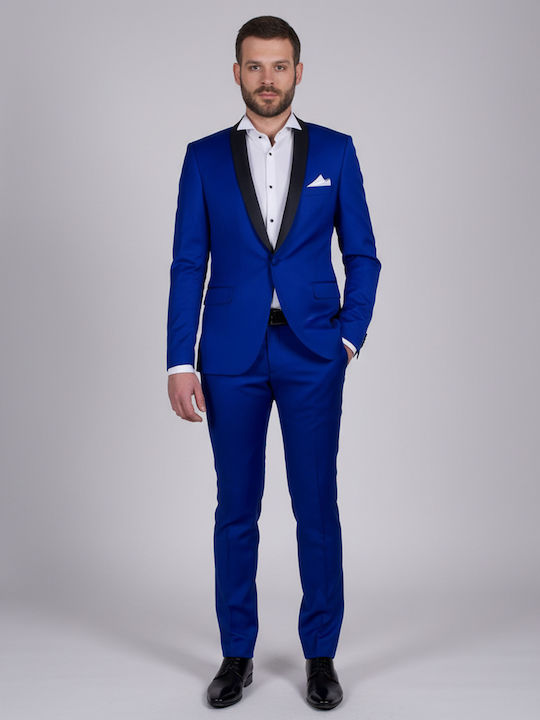 Ανδρικό Γαμπριάτικο Κοστούμι Royal Blue