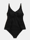 Set Bikini Tankini Negru Negru