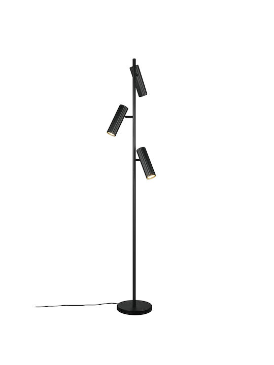 Trio Lighting Soka Φωτιστικό Δαπέδου Μαύρο