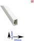 Kabelkanal Einfach 20×12,5mm Cmt/4 Stäbe 2m