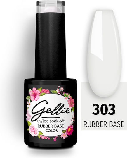 Gellie Base Coat for Semi-Permanent Nail Polish Rubber 10ml