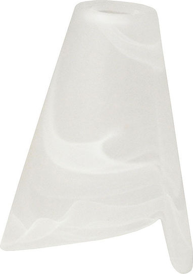 Lighting Fixture Glass Replacement E14 White 12.5x10.5x16.5cm Sinialo 2900501