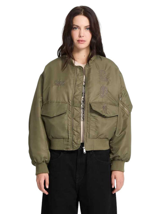Vaderetro Γυναικείο Μπουφάν για Χειμώνα Khaki