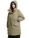 Sleepi Women's Parka Jacket for Winter with Hood Khaki