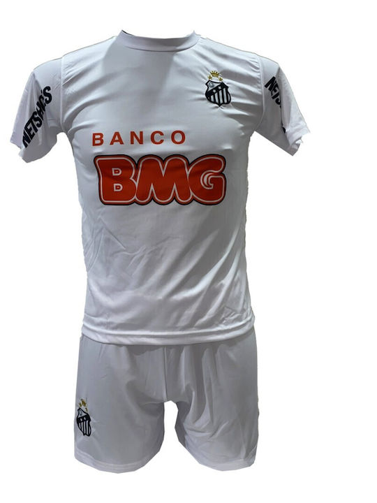 Kids Football Set Neymar Santos White 1023-san3