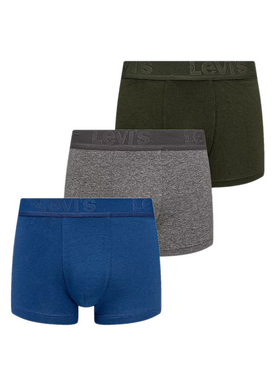 Levi's Trunk Men's Boxers Green, Grey, Blue 3Pack