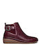 Stiefeletten Damen Burgundisch