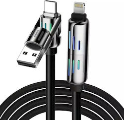 Hyperloq USB-zu-Blitzschlag / Typ-C Kabel 2m