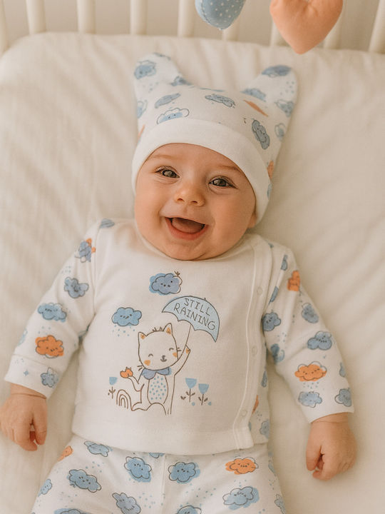 Kids' Set with Pants Winter 3pcs Ecru