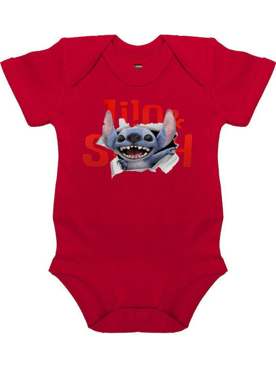 Koupakoupa Stitch Movie Mâneca scurta Red