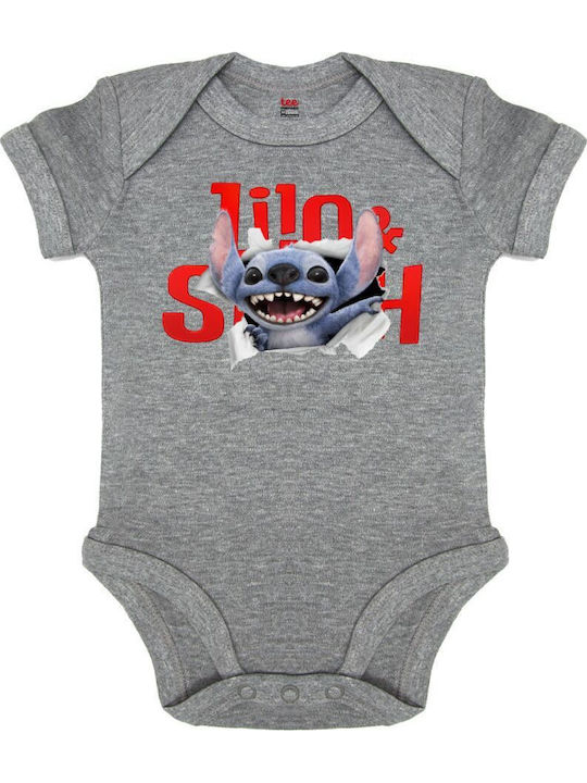 Koupakoupa Stitch Movie Mâneca scurta Grey Melange