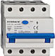Intreruptor Diferential Rcbo 3p+n 25a 30ma 6ka Curba C Tip A Amparo Ak667825 Schrack