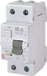 Interruptor Differential Rcbo 1p+n 20A 30mA 10k...