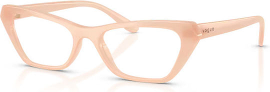Vogue Women's Acetate Butterfly Prescription Eyeglass Frame Pink VO5670 3256