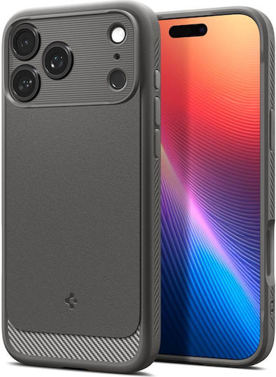 Spigen Rugged Armor MagSafe Umschlag Rückseite Silikon Gray (iPhone 17 Pro Max)