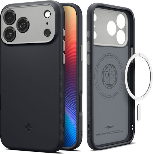 Spigen Nano Pop Magsafe Umschlag Rückseite Silikon Black Sesame (iPhone 17 Pro)