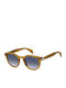 David Beckham Men's Sunglasses with Yellow Plastic Frame and Blue Gradient Lens DB 1198/S B4L/08