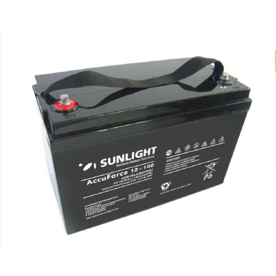 SunLight Photovoltaik-Batterie AGM Versiegelt 12V 100Ah (ACCUFORCE12-100M8)
