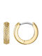 Fossil Earrings made of Steel Gold Plated