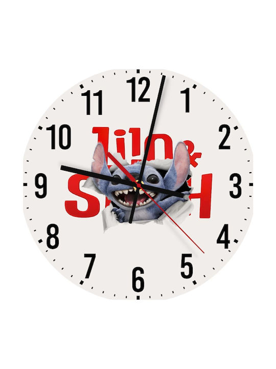 Koupakoupa Kids Wooden Wall Clock Stitch Movie 30cm