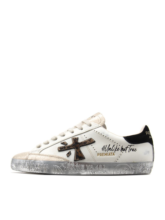Premiata Stevend Turnschuhe Silver-white-black