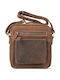 Leather Men's Bag Shoulder / Crossbody Tabac Brown