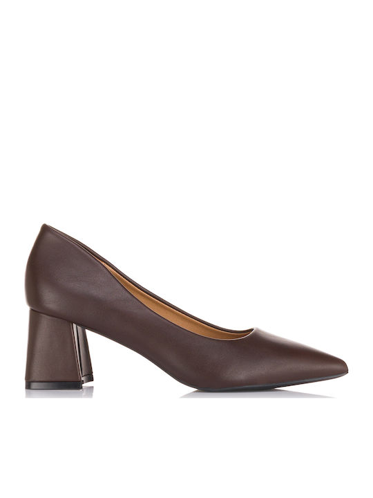 Vera Blum Pointed Toe Brown Heels
