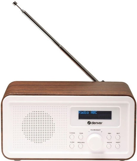 Denver DAB-30DW Επιτραπέζιο Ραδιόφωνο Ρεύματος DAB+ Dark Wood